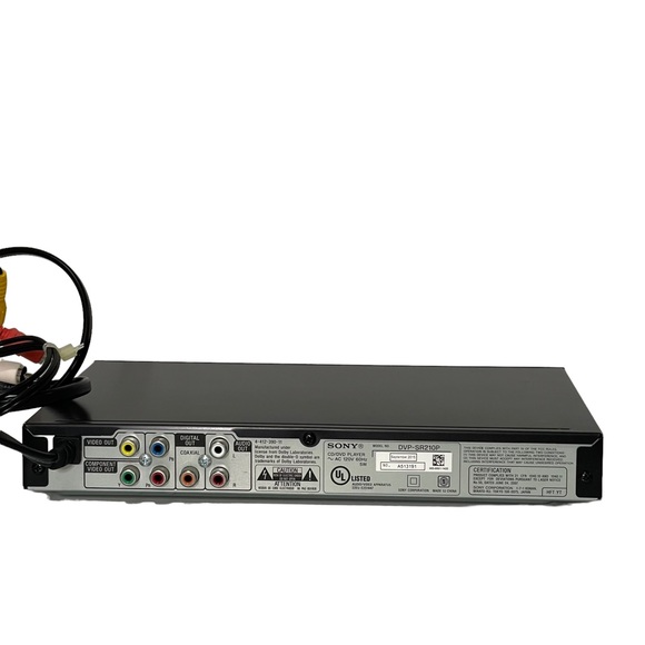 Sony CD/DVD Video Player Dolby Digital Compact Slim Black Model DVP-SR210P - Picture 7 of 12